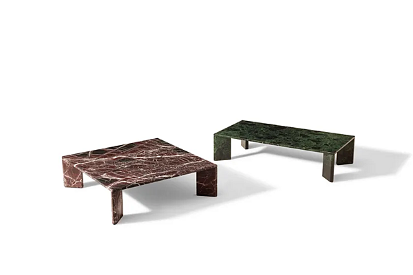 Кофейный столик квадратной формы из мрамора CASSINA Ordinal фабрика CASSINA из Италии. Фото №2