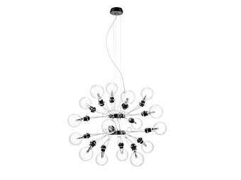 Подвесная лампа из стекла и алюминия LED MATRIX DOPPIA Lumina 387