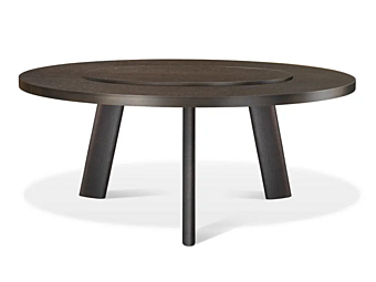 Круглый деревянный стол с вращающейся подставкой GHIDINI1961 Native SG103--110WD