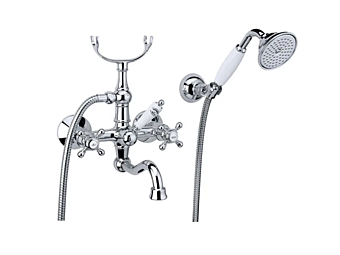 Набор стальных смесителей с ручным душем для ванны Julia Gaia Mobili фабрика GAIA из Италии