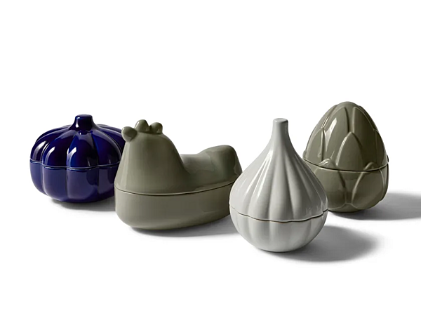 Гладкая керамическая коробка для хранения CASSINA Taac Asparagus фабрика CASSINA из Италии. Фото №2