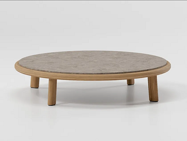 Кофейный столик низкий круглый из алюминия KETTAL Giro KS7401300 фабрика KETTAL из Италии. Фото №1
