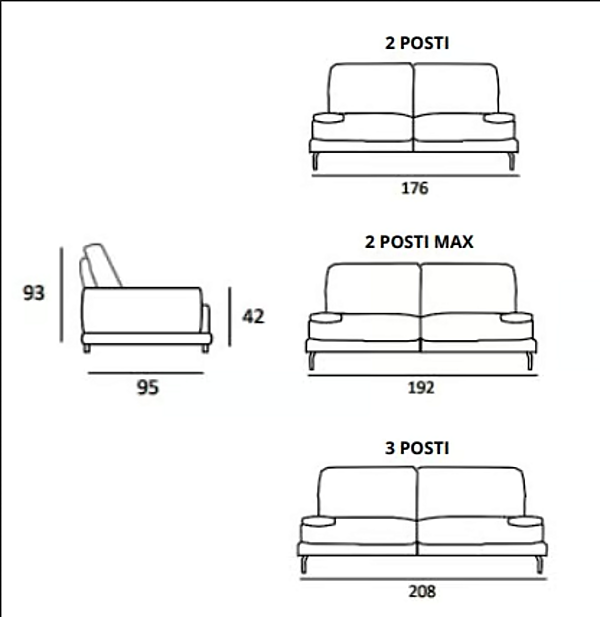 Диван с мягкой спинкой из ткани MitoHome Karma фабрика MitoHome из Италии. Фото №3