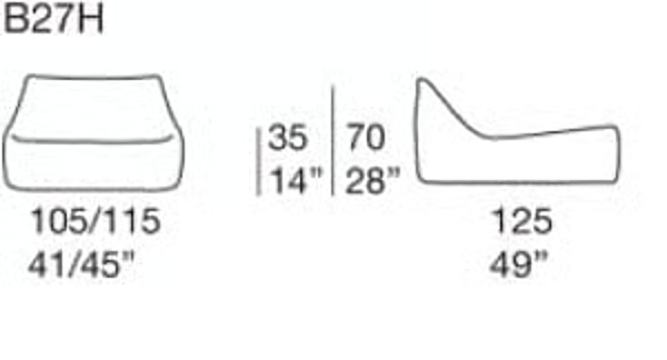Кресло с обивкой из ткани для сада PAOLA LENTI Float B27L, B27H фабрика PAOLA LENTI из Италии. Фото №11