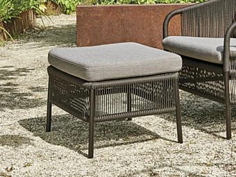 Прямоугольный садовый пуф из синтетического волокна VARASCHIN Cricket 14850 фабрика VARASCHIN из Италии