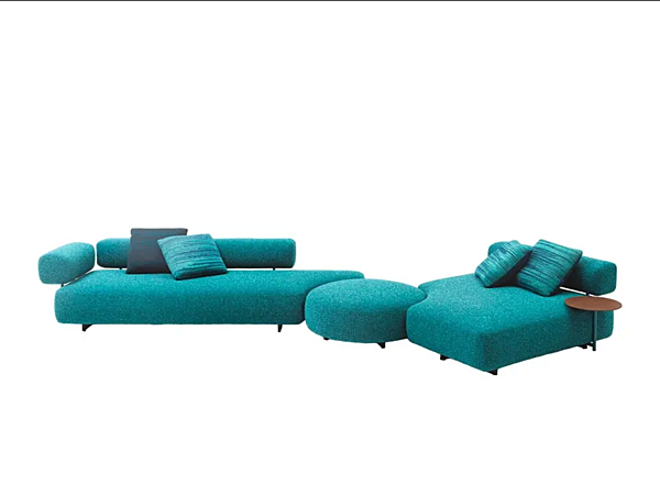 Секционный садовый диван с тканевой обивкой PAOLA LENTI Сантorini B236P+B236AS+B236D+B236SC+B236B+B236TM+B236TT фабрика PAOLA LENTI из Италии. Фото №3