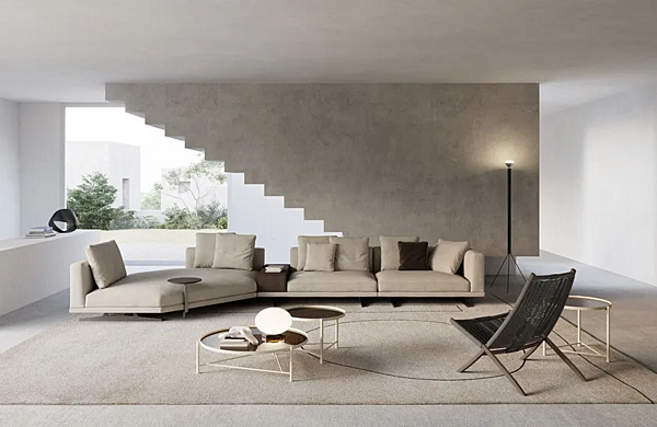 Круглый металлический кофейный столик Frigerio Santamonica 18100 фабрика Frigerio из Италии. Фото №3