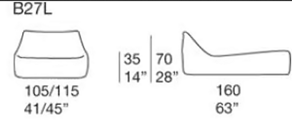 Кресло с обивкой из ткани для сада PAOLA LENTI Float B27L, B27H фабрика PAOLA LENTI из Италии. Фото №10