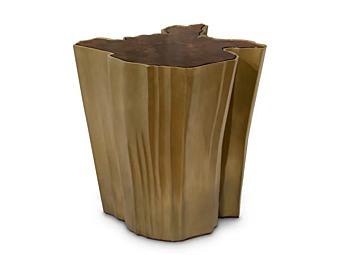 Кофейный столик из латуни BRABBU Sequoia фабрика BRABBU из Италии