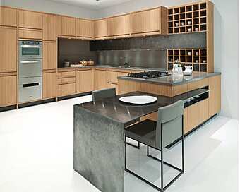 Кухня с полуостровом ASTER CUCINE Timeline-8