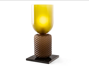 Настольная лампа из blown glass с мраморным основанием CASSINA FICUPALA