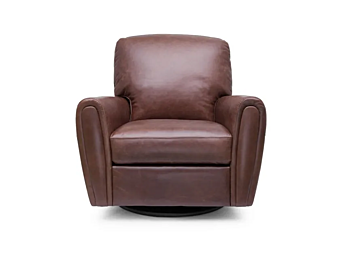 Кресло с подлокотниками из кожи Marinelli Home Blues M1286