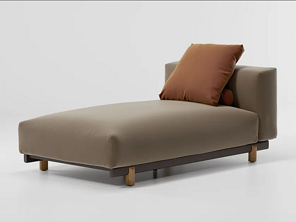 Диван-кровать с обитой спинкой из ткани для сада KETTAL MOLO KS4211200 фабрика KETTAL из Италии. Фото №1