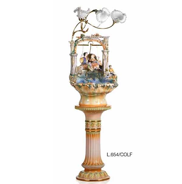 Напольная лампа LORENZON Arte e Ceramica L.654/AVOPLF фабрика LORENZON (F.LLI LORENZON) из Италии. Фото №3