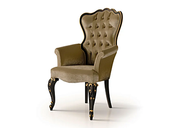 Кресло с бархатной обивкой и подлокотниками CARPANESE 6011 6011 фабрика CARPANESE из Италии