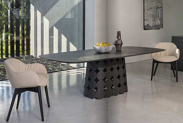 Стол TONIN CASA Tavoli e Sedie POIS ÉLITE  T8083 фабрика TONIN CASA из Италии. Фото №3