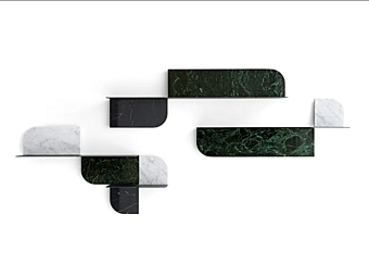 Мраморная настенная полка круглой формы Gallotti&Radice Roundcut фабрика Gallotti & Radice из Италии