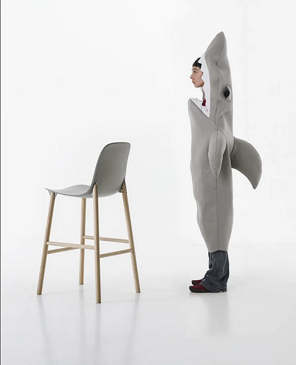 Барный стул из полиуретана Kristalia Sharky 05SHA05 фабрика Kristalia из Италии. Фото №4