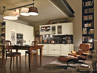 Кухня из вишневого дерева Convivio Firenze Martini Interiors фабрика MARTINI INTERIORS из Италии