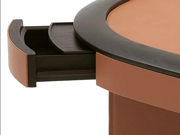 Квадратный игровой стол из кожи GIORGETTI FLAMINGO 73200 фабрика GIORGETTI из Италии. Фото №3