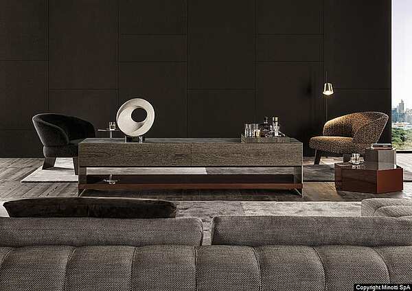 Тумба MINOTTI Carson фабрика Minotti из Италии. Фото №14