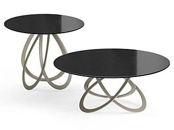 Кофейный столик круглой формы из кристалла Eforma  Febe Low фабрика Eforma из Италии