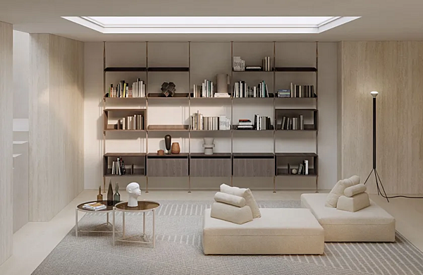 Настенная книжная полка из дерева Frigerio AMY 16700+16701+16702 фабрика Frigerio из Италии. Фото №4