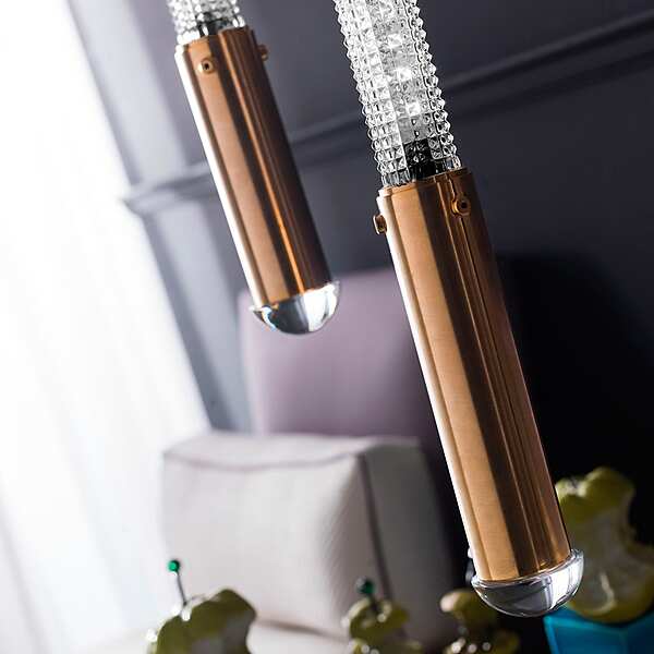 Светильник - латунь, матовый золотой отделкой и ручной граненый кристалл   SIGMA L2  7243 - 7244 - 7245 фабрика SIGMA L2 из Италии. Фото №3