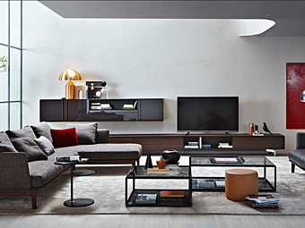 Секционная стенка для хранения из дерева с открытыми полками Molteni & C  Pass Word Evolution фабрика Molteni & C.(+VITRA) из Италии