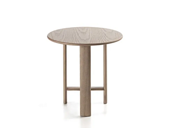 Круглый боковой стол из ясеня Frigerio Mocki 18250