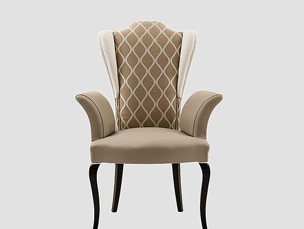 Кресло из массива дерева с мягкой обивкой DECORA ( LCI STILE) N002C фабрика DECORA ( LCI STILE) из Италии. Фото №5