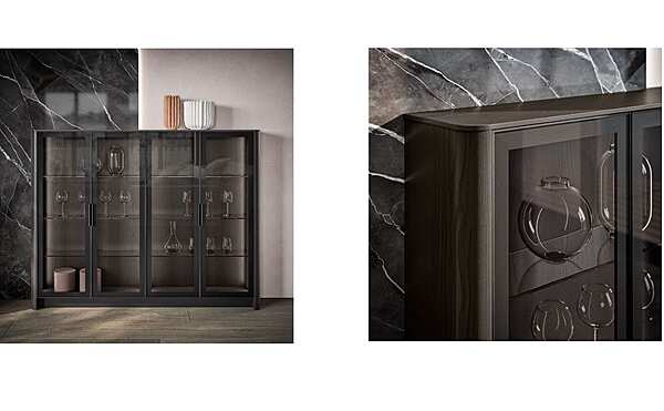Современная кухня с островом ASTER CUCINE Domina  Olmo Cenere Opaco фабрика Aster Cucine из Италии. Фото №5
