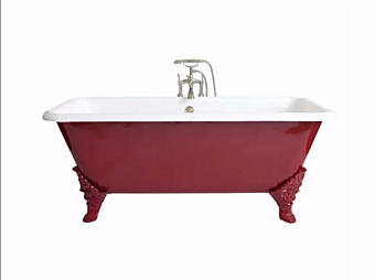 Прямоугольная ванна из чугуна на ножках Bexley Gentry Home фабрика Gentry Home из Италии