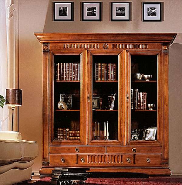 Книжный шкаф ARTE ANTIQUA 3950/C фабрика ARTE ANTIQUA из Италии. Фото №1