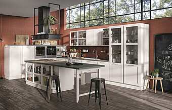 Кухня с островом из материала LUBE CUCINE Provenza 1