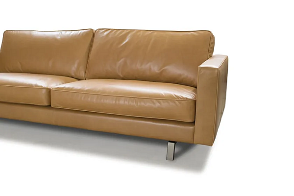 Диван из кожи с мягкой спинкой MitoHome Ego фабрика MitoHome из Италии. Фото №9