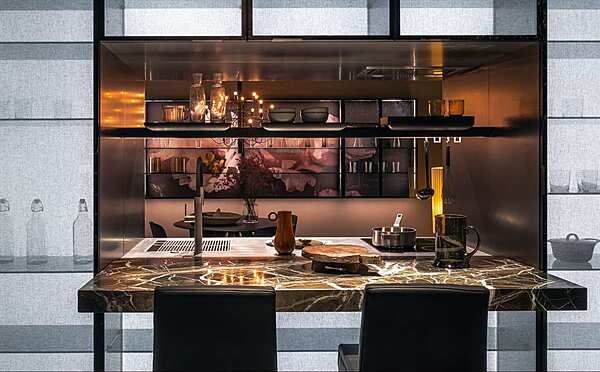 Кухня итальянская современная CESAR CUCINE Unit Pocret NEWS EUROCUCINA Composition Two фабрика CESAR CUCINE из Италии. Фото №1