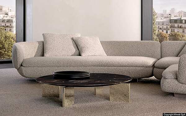 Журнальный стол MINOTTI Yves Coffee Table фабрика Minotti из Италии. Фото №7