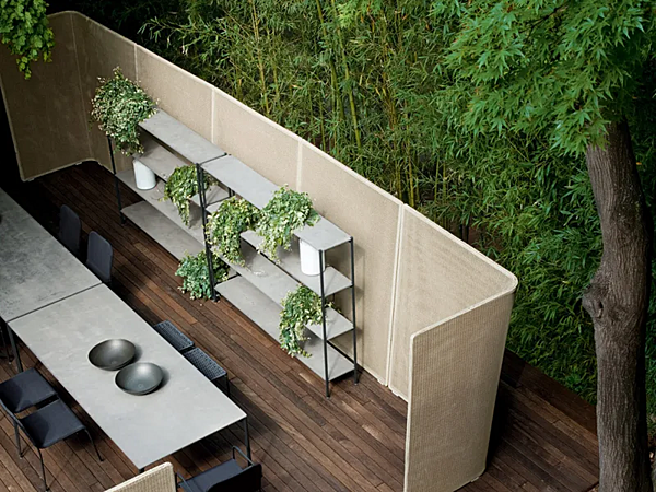 Садовая перегородка из материала PAOLA LENTI Abri CA04DS фабрика PAOLA LENTI из Италии. Фото №2