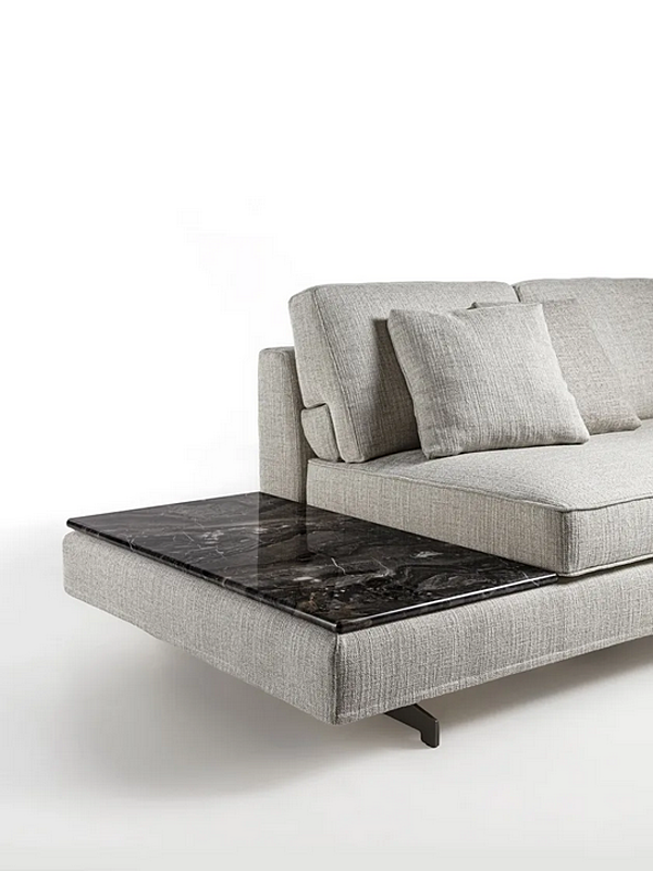 Диван с обитой спинкой на пять мест из ткани с съемным чехлом Frigerio  Davis Top Flat 12129 фабрика Frigerio из Италии. Фото №9