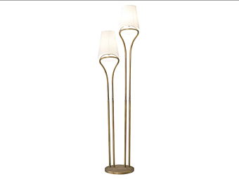 Напольная лампа с абажуром из латуни AR INTERIORS Dilan D96 фабрика AR Interiors из Италии