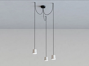 Подвесная светодиодная лампа из алюминия Artemide Gio Light Cluster 0232510A фабрика Artemide из Италии