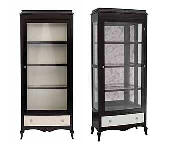 Витрина с прозрачными дверьми из массива дерева и стекла DECORA ( LCI STILE) N0202. N0240. N0242 фабрика DECORA ( LCI STILE) из Италии