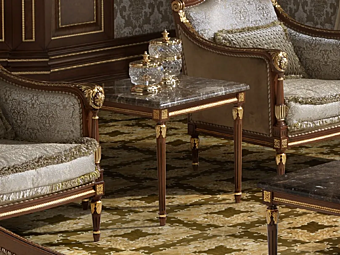 Квадратный кофейный стол из дерева MODENESE GASTONE 14635