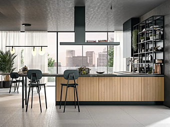 Встроенная кухня из материала LUBE CUCINE коллекции Clover 04