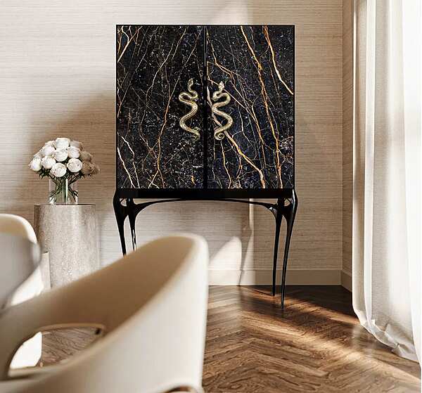 Мраморный Барный Шкаф «Индия Порт Лоран» KOKET KKGP514 фабрика KOKET из Италии. Фото №5