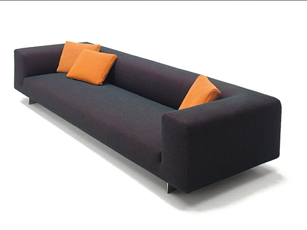 Диван с мягкой спинкой на три места из ткани со съемным чехлом PAOLA LENTI Atollo Next B123A фабрика PAOLA LENTI из Италии. Фото №1