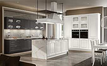 Кухня из массива дерева с островом LUBE CUCINE Veronica 5