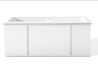 Чугунная ванна прямоугольной формы свободно стоящая Gaia Mobili Allen фабрика GAIA из Италии