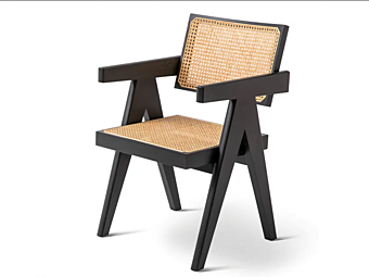 Кресло с подлокотниками из соломки CASSINA VIENNA фабрика CASSINA из Италии